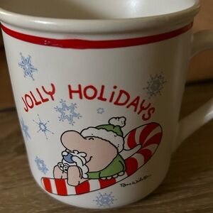 Ziggy Jolly Holidays Cup Mug Christmas Candy Cane Comic Strip